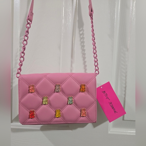 NWT Betsey Johnson Gummy Bear Crossbody Shoulder Bag - Pink - PRICE FIRM - Picture 2 of 8